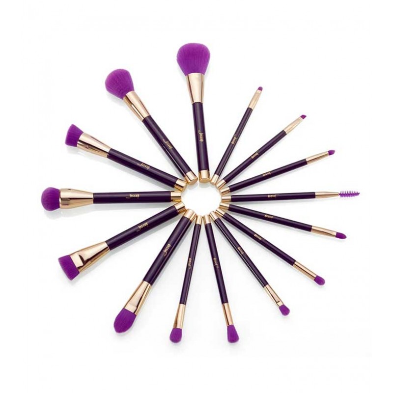 Jessup Beauty - 15 piece brush set - T114: Purple/...